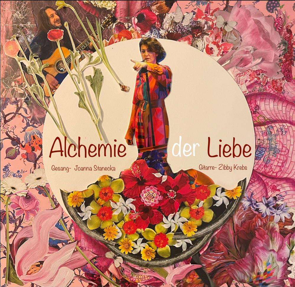 Plakat zur Ankündigung des Konzerts "Alchemie der Liebe" (ZEITMAUL-Theater Bochum)