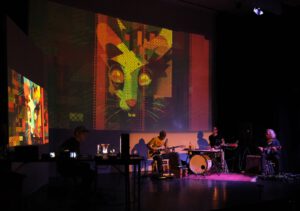 Auftrittsfoto WireWagna mit Christopher Lensing (ZEITMAUL-Theater Bochum)