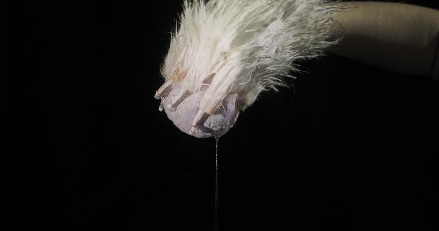 Szenenfoto zur Ankündigung der Filminstallation "as sweet as gravity" (ZEITMAUL-Theater Bochum)